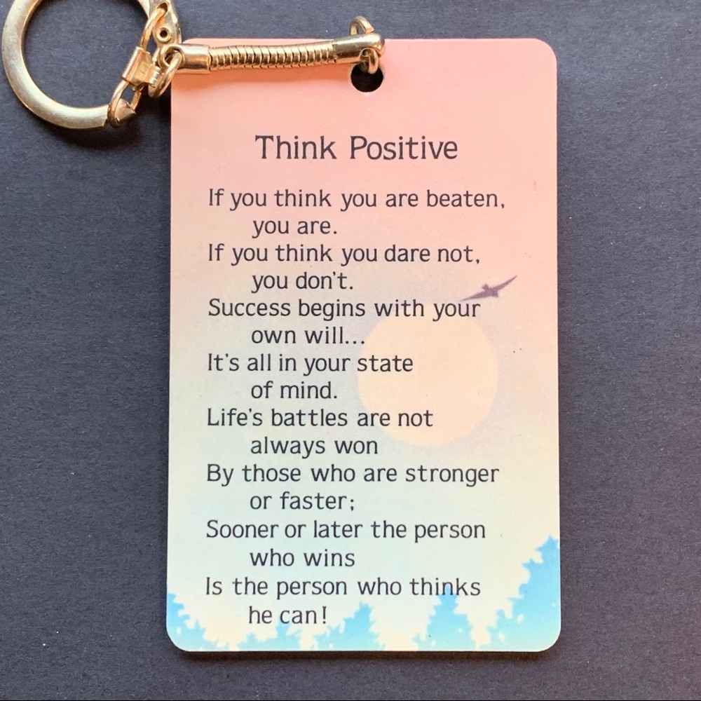 1984 THINK POSITIVE🎄Vintage Paula Ornament